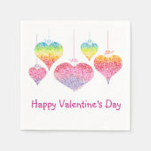 Valentijnse hartslag Cocktail Napkins Servet (Voorkant)