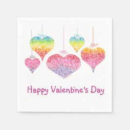 Valentijnse hartslag Cocktail Napkins Servet