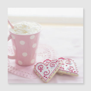 Valentijnse Heart Love Cookies Hot Chocolate