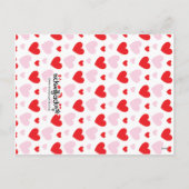 Valentijnse hertenklasse feestdagenkaart (Achterkant)