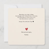 Valentijnse  het begon allemaal met het hart in de feestdagenkaart (Achterkant)