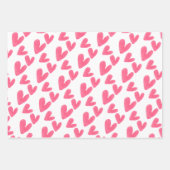 Valentijnse  Het handschilderde patroon van de Wat Inpakpapier Vel (Voorkant 3)