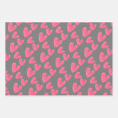 Valentijnse  Het handschilderde patroon van de Wat Inpakpapier Vel (Voorkant 2)