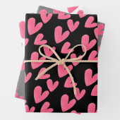 Valentijnse  Het handschilderde patroon van de Wat Inpakpapier Vel (In situ)