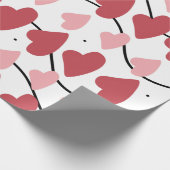 Valentijnse  Het Patroon van Doodles Stippen Cadeaupapier (Hoek)