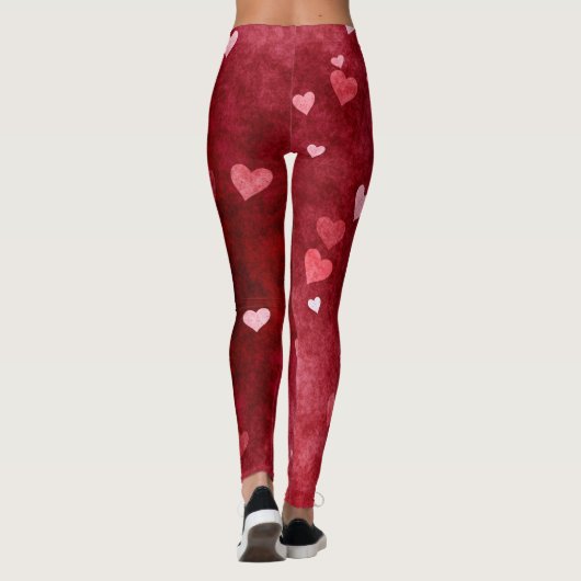 Valentijnse  Hoorspatroon Leggings (Achterkant)