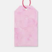 Valentijnse Hot Chocolade Bomb Pink Gold Hearts Cadeaulabel (Achterkant)