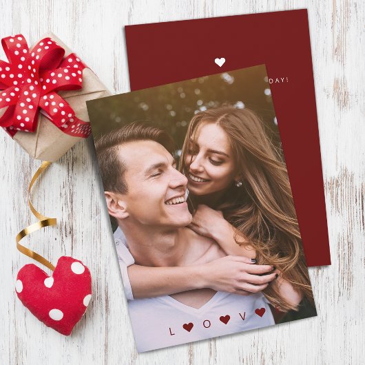 Valentijnse  HOUDEN Fotokaart Feestdagenkaart