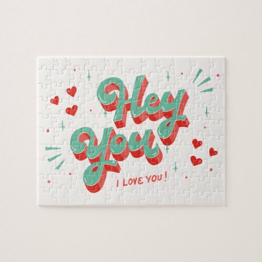 Valentijnse  Ik hou van je puzzel (Horizontaal)