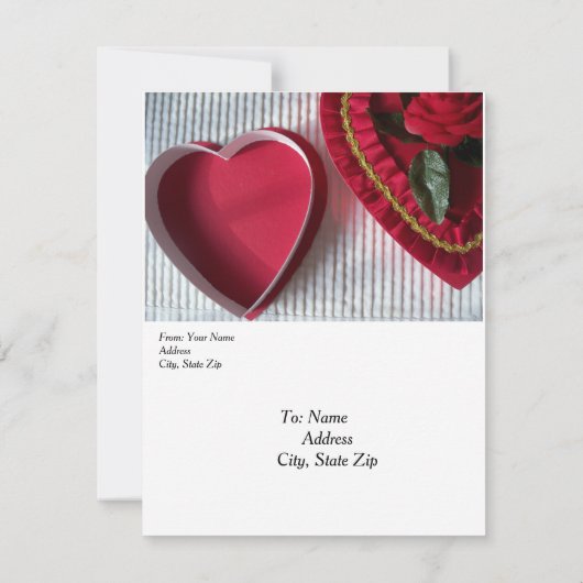 Valentijnse  Inbelpartijuitnodiging Kaart (Achterkant)