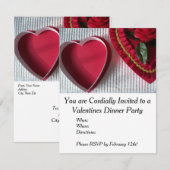 Valentijnse  Inbelpartijuitnodiging Kaart (Voorkant / Achterkant)