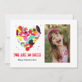 Valentijnse  Je bent zo mooi snoep foto Holi Feestdagenkaart (Voorkant)