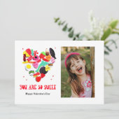 Valentijnse  Je bent zo mooi snoep foto Holi Feestdagenkaart (Staand voorkant)