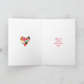 Valentijnse  Je bent zo'n goed snoep hart Feestdagen Kaart (Binnen)