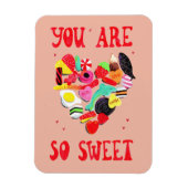 Valentijnse  Je bent zo'n goed snoep hart Magneet (Verticaal)