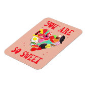 Valentijnse  Je bent zo'n goed snoep hart Magneet (Linkerzijde)