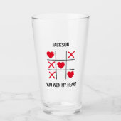 Valentijnse , je hebt mijn hartbier gewonnen glas (Voorkant)