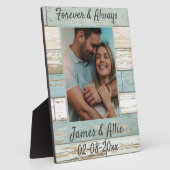 Valentijnse Jubilea voor altijd en altijd  Cadeaus Fotoplaat (Zijkant)