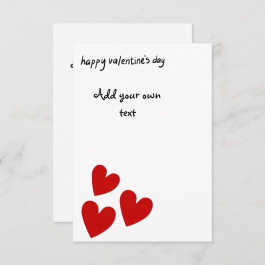  Valentijnse kaart (Voorkant / Achterkant)