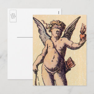 Valentijnse Kaart Cupido geblinddoekt,  Tarot