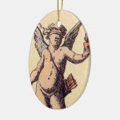 Valentijnse Kaart Cupido geblinddoekt,  Tarot Keramisch Ornament (Links)