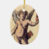 Valentijnse Kaart Cupido geblinddoekt, Tarot Keramisch Ornament (Voorkant)
