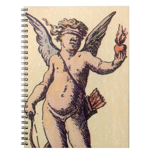 Valentijnse Kaart Cupido geblinddoekt,  Tarot Notitieboek (Voorkant)