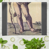 Valentijnse Kaart Cupido geblinddoekt,  Tarot Theedoek (Gevouwen)