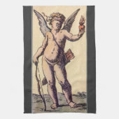 Valentijnse Kaart Cupido geblinddoekt,  Tarot Theedoek (Verticaal)