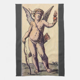 Valentijnse Kaart Cupido geblinddoekt,  Tarot Theedoek
