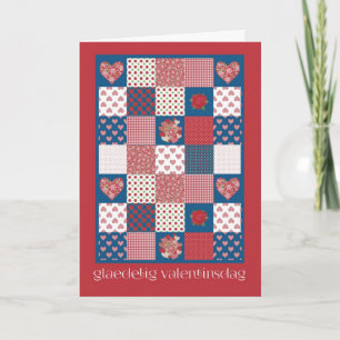 Valentijnse Kaart Deense groet, harten, Rozen