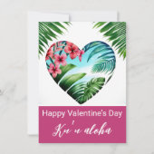Valentijnse Kaart Hawaiian Unisex (Voorkant)