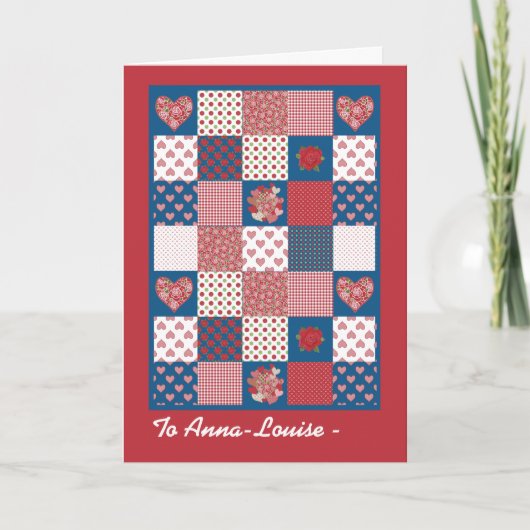 Valentijnse Kaart om persoonlijk te personaliseren (Voorkant)