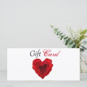 Valentijnse Kaart voor cadeautjes van rode rode ro (Staand voorkant)