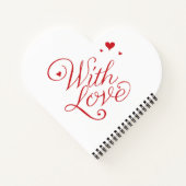 Valentijnse katten met hart notitieboek (Achterkant)