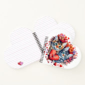 Valentijnse katten met hart notitieboek (Binnen)