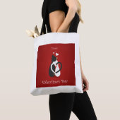 Valentijnse kattendeksels tote bag (Dichtbij)