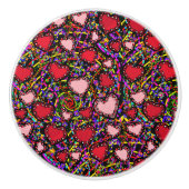 Valentijnse Keramische Knop (Voorkant)