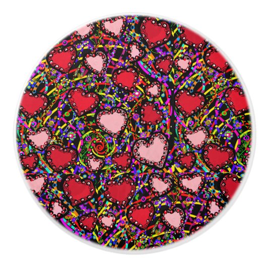 Valentijnse Keramische Knop (Voorkant)