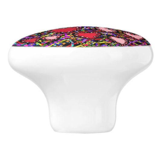 Valentijnse Keramische Knop (Zijkant)