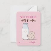 Valentijnse keuken en koekjes notitiekaartje (Voorkant)