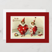 Valentijnse Kinderen Feestdagenkaart (Voorkant / Achterkant)