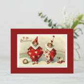 Valentijnse Kinderen Feestdagenkaart (Staand voorkant)