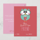 Valentijnse klaslokalen feestdagenkaart (Voorkant / Achterkant)