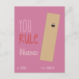 Valentijnse klaslokalen feestdagenkaart