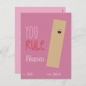 Valentijnse klaslokalen feestdagenkaart (Voorkant / Achterkant)