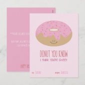 Valentijnse klaslokalen feestdagenkaart (Voorkant / Achterkant)