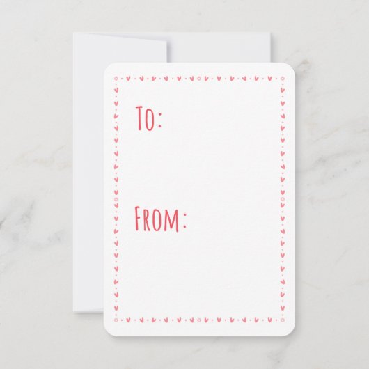 Valentijnse klaslokalen Kinder roze regenboogharte (Achterkant)