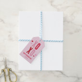 Valentijnse klaslokalen XOXO Simple Gift Label Cadeaulabel (Met Touw)