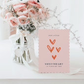 Valentijnse kleine liefhebber Eerste verjaardag Kaart